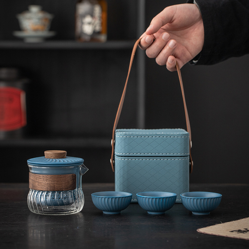 Hoạt động khai trương doanh nghiệp Quà tặng sáng tạo Bộ trà một ấm Ba tách cho khách hàng nhanh cầm tay Quà lưu niệm cho khách hàng