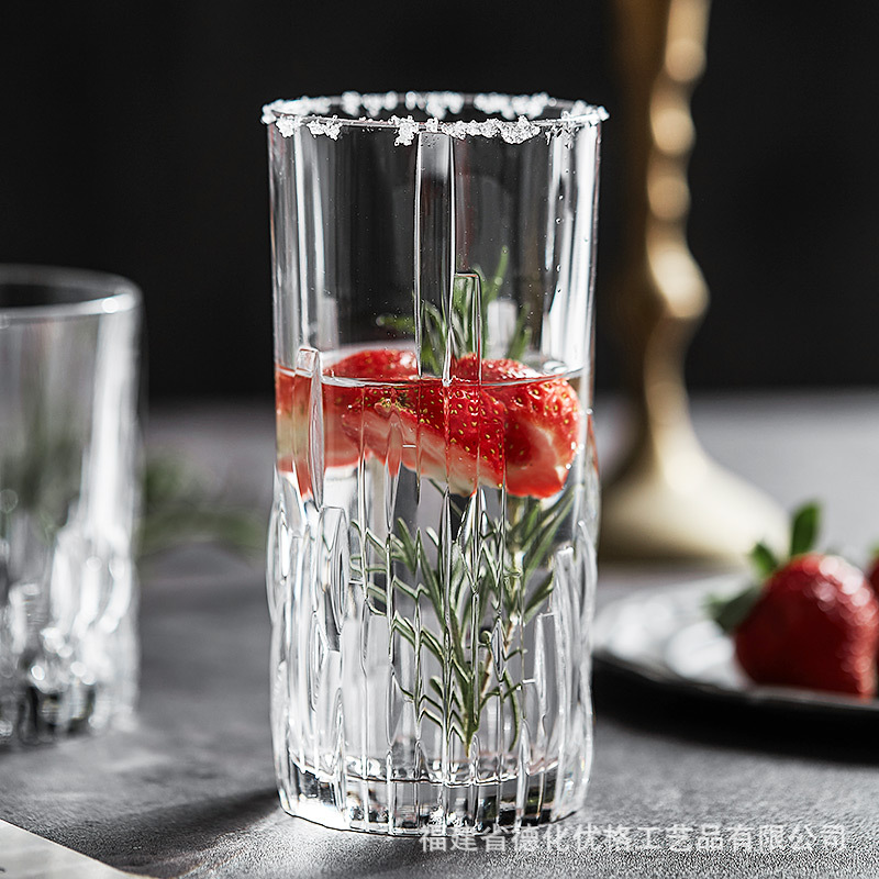 Ly rượu whisky pha lê, ly rượu mạnh, ly cocktail, ly Colin, cao cấp, được nhập khẩu, thiết kế sáng tạo.