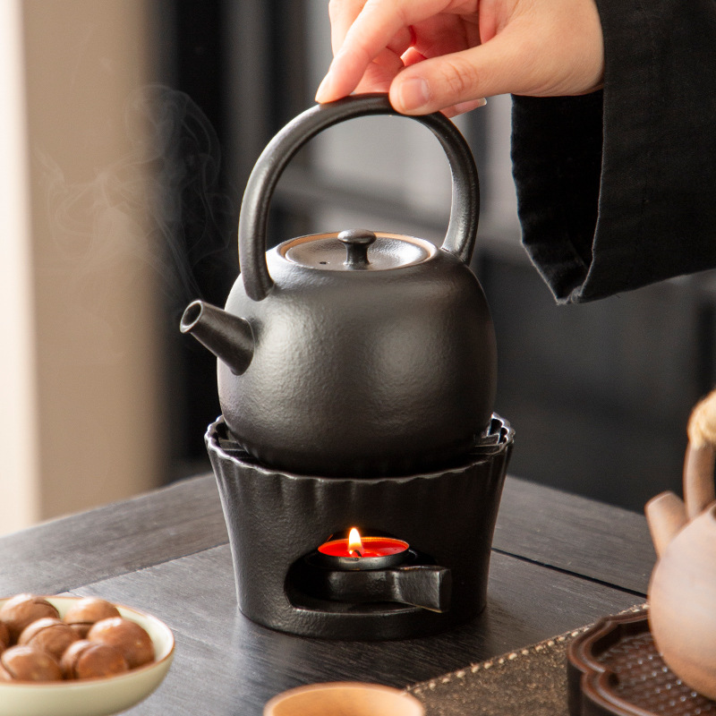 Lò nhiệt độ bếp trà xung quanh, đế sưởi nến, bộ ấm trà, bếp nấu trà một người theo phương pháp cổ xưa, ấm trà nhỏ