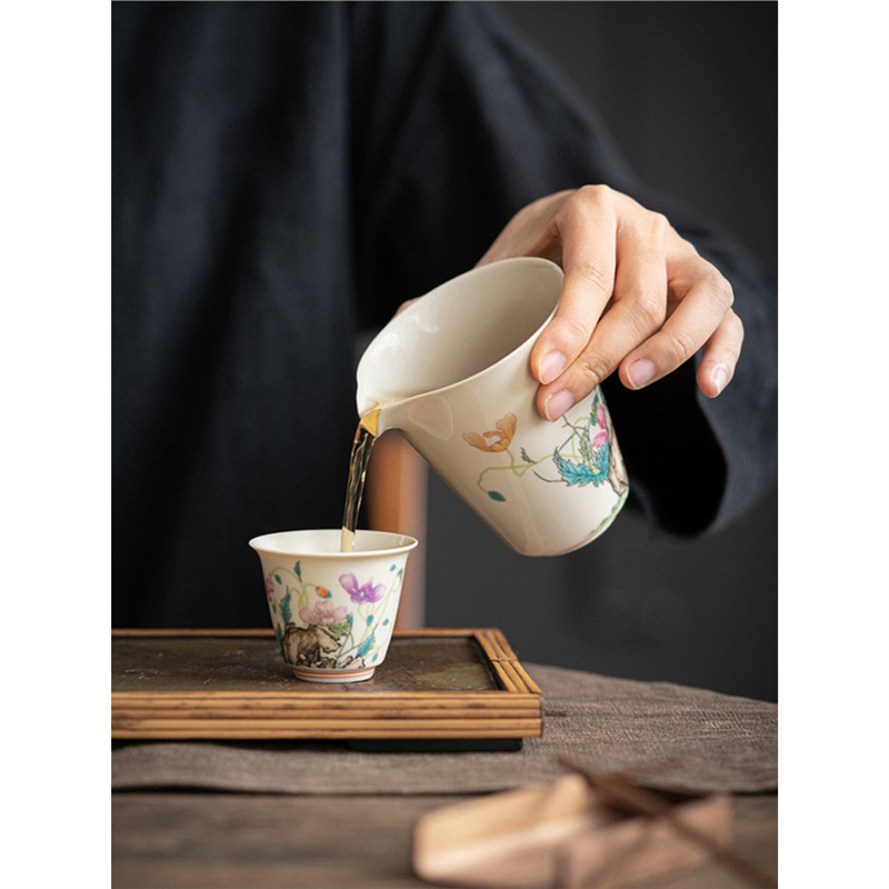 Bộ trà Kung Fu màu bùn cổ Bộ trà bát có nắp sang trọng nhẹ gia dụng cao cấp Bộ trà Kung Fu hộp quà bán buôn