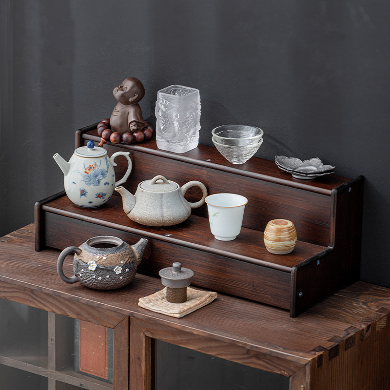 Máy tính để bàn tách trà Giá Đựng ấm trà Bộ trà nhỏ Duobaoge Giá trưng bày bàn trà đồ trang trí đồ dùng trà giá đựng đồ Bogu