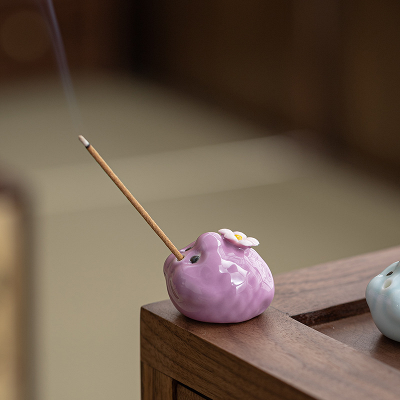 Đồ trang trí Lư hương gốm sứ sáng tạo làm bằng tay nguyên bản