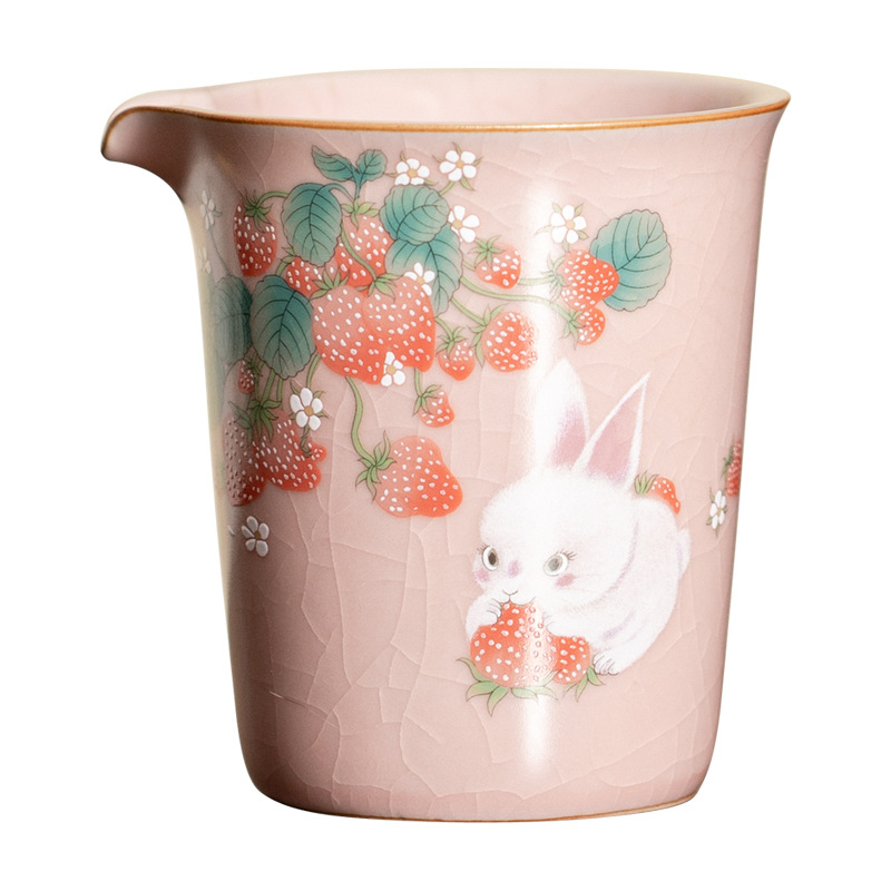 Cốc Công bằng lò Ru bột giả Tống, dụng cụ chia trà cổ điển có thể được nâng cấp gia dụng, cốc sữa, Bộ trà Kung Fu, Biển Trà