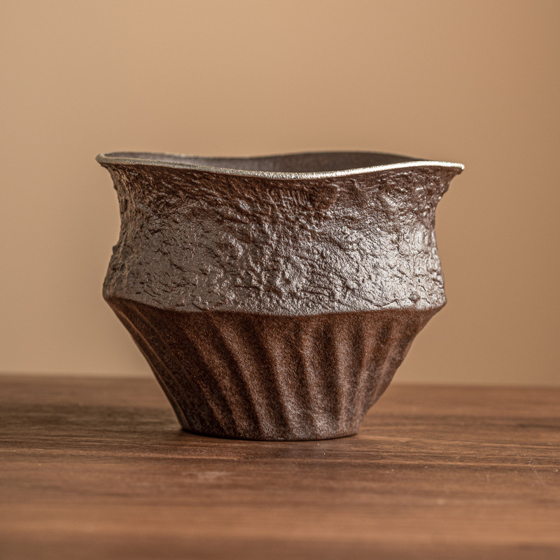 Bùn gốm cũ, rửa trà nước kiến trúc bạc, Bình đựng bã trà để bàn bằng gốm thô, cốc đựng nước gia dụng, phụ kiện trà đạo Kung Fu đơn