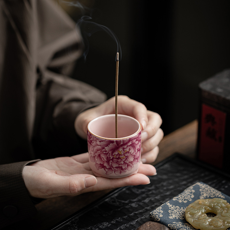 Lò nung cổ Ru màu quốc gia Tianxiang dòng hương liệu cắm hương trong nhà hỗ trợ hương liệu trang trí bếp hương thiền trà đạo phụ kiện hương đạo