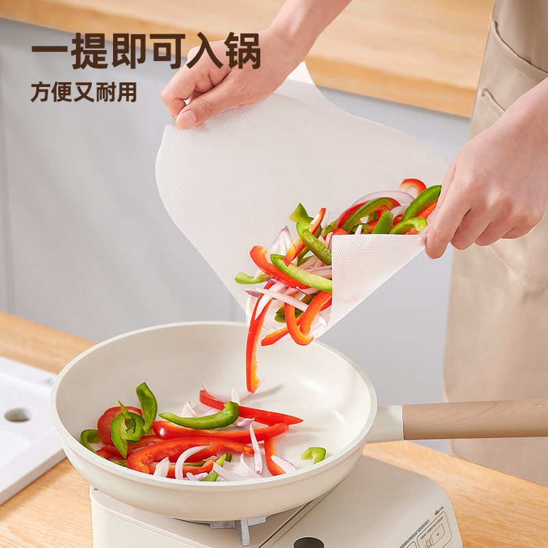 Tấm lót PE dùng một lần dùng một lần của Ý Coco, thớt bếp chống trượt kháng khuẩn, giấy cắt thịt, thảm cắt rau ngoài trời, có thể cắt