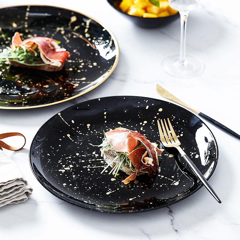 Đĩa Trái cây Thủy tinh không chì thủ công của ARDACAM Bắc Âu, đĩa trưng bày đa năng cho thực phẩm lạnh, đĩa salad, đĩa nhà hàng