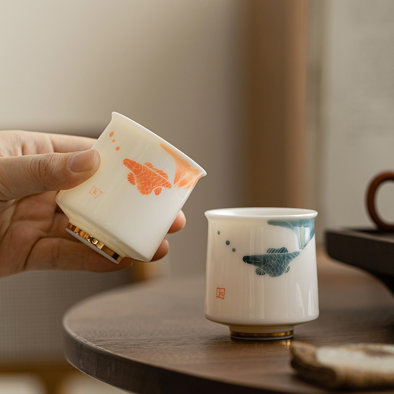 Cốc chủ nhân vẽ tay, cốc cặp sứ ngọc bích, cốc cặp sứ trắng cao cấp, cốc cặp pha lê ngọc lam