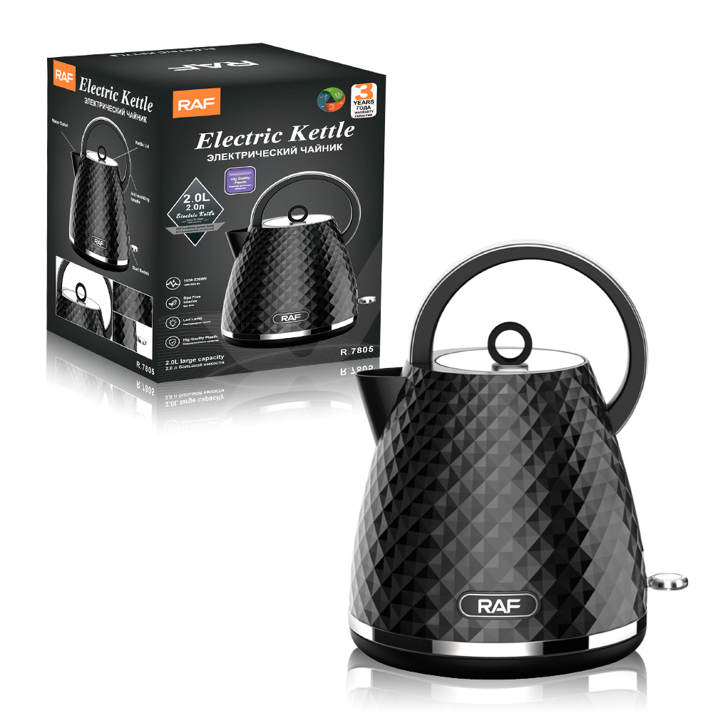 Dù tiêu chuẩn Châu Âu xuyên biên giới thép không gỉ 2.0L Ấm đun nước điện tự động dung tích lớn đa chức năng Ấm đun nước quá nhiệt R.7805