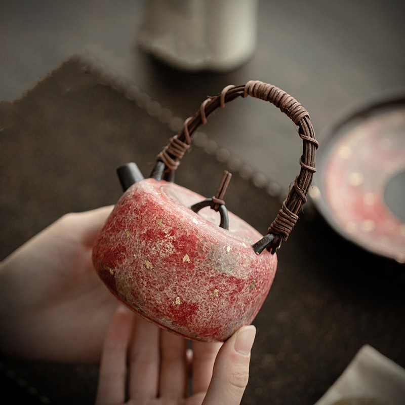 Ấm trà gốm sứ kiểu Trung Quốc ấm trà đơn ấm gốm sứ cao cấp gia dụng phụ kiện trà nữ cao cấp