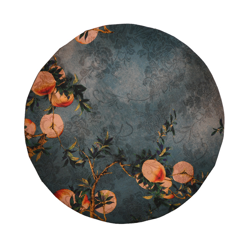 Chất liệu cũ sợi mây thơm hình tròn trải trà bàn pha trà khô vải trải bàn kiểu cổ điển cách nhiệt hai mặt Zen cao cấp phong cách Trung Quốc mới