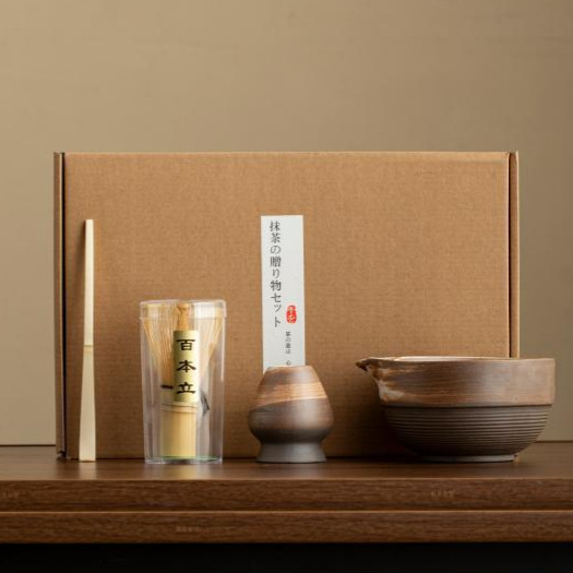 Bát matcha Phong cách Nhật Bản Matcha thời nhà Tống đặt trà dụng cụ pha trà bát gốm cốc trà máy xay trà matcha bàn chải trà bộ bình trà