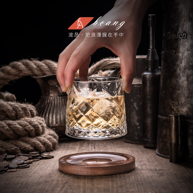 Ly rượu xoay, ly nước, ly rượu vang cao cấp, ly xoay giảm stress, ly rượu gia dụng