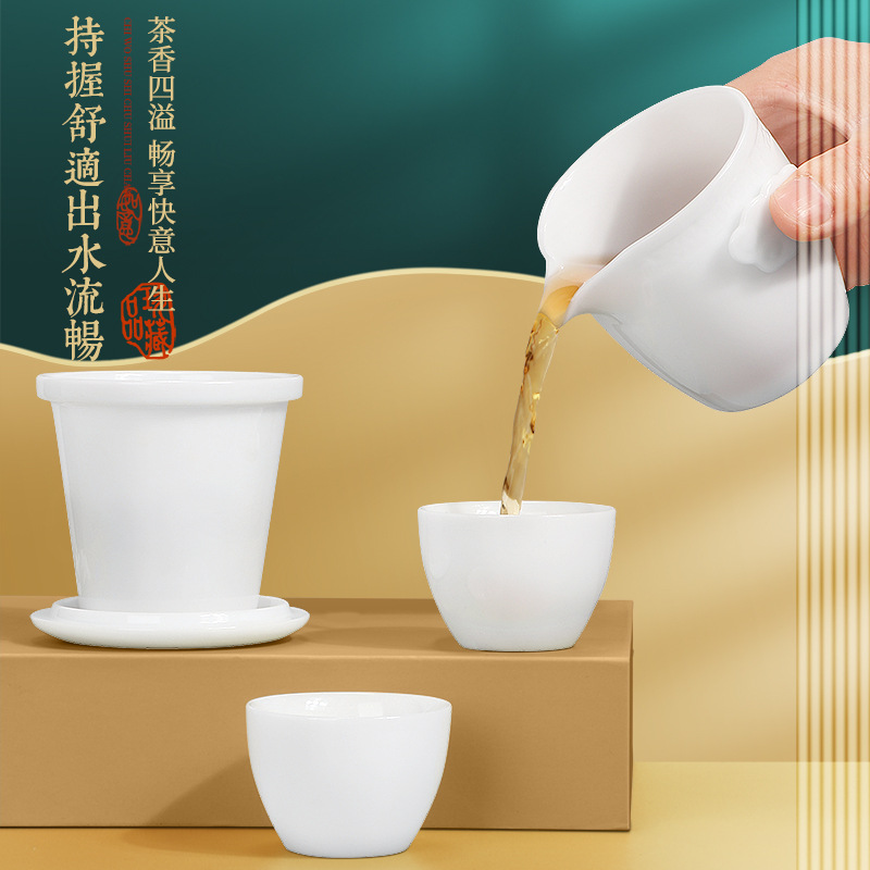 Bộ ấm trà du lịch di động, đá, sứ ngọc, bảo quản xe du lịch ngoài trời, một ấm hai cốc, cốc khách nhanh