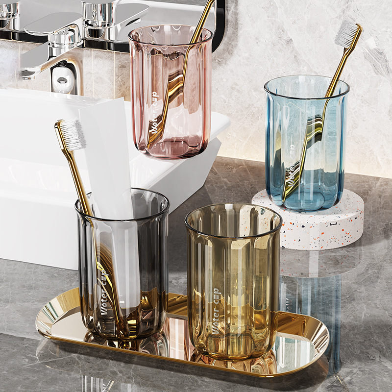 Giá để bàn chải đánh răng cốc răng treo tường không đục lỗ trong nhà vệ sinh dụng cụ nha khoa điện giá để cốc nước súc miệng bộ gia đình