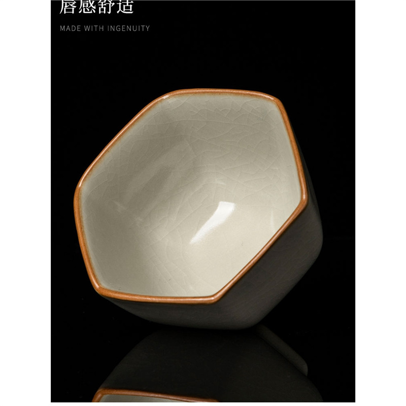 Cốc trà sứ Ru, cốc chủ nhân, bộ trà Kung Fu, cốc pha trà, cốc trà gốm sứ, cốc đơn, cốc trà, cốc cá nhân, bát uống trà