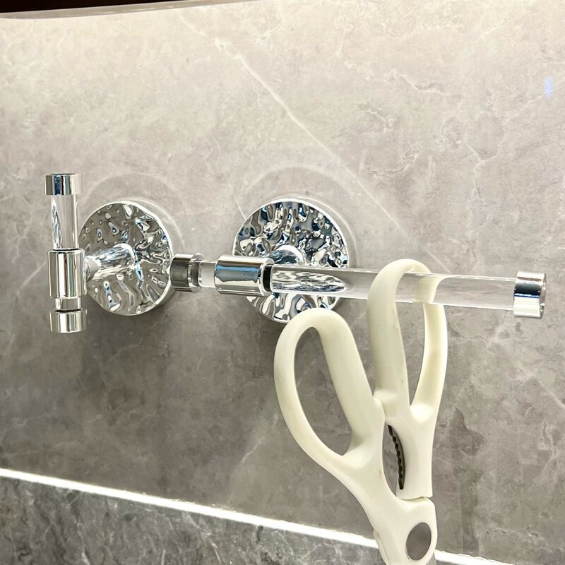 Móc buộc tóc Acrylic Móc Treo Tường Vòng buộc tóc không đục lỗ Giá đỡ kẹp tóc trang sức băng đô dây buộc tóc để đồ móc dán