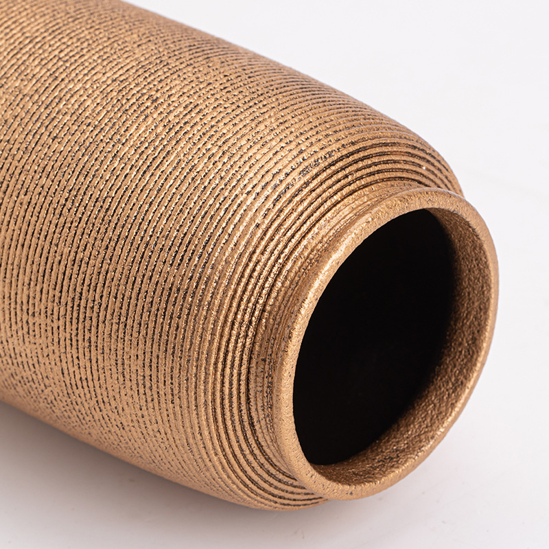 Bình hoa ren cắm hoa gốm sứ hiện đại vẽ thủ công trang trí sáng tạo đồ trang trí hoa để bàn gia dụng phụ kiện trà đạo