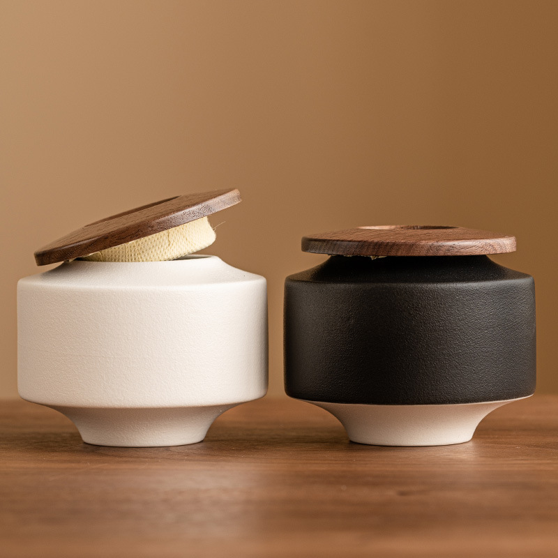 Bình trà gốm sứ Miaoyan bình kín chống ẩm cao cấp bình thiền kiểu Trung Quốc bình rỗng bình trà bình đựng trà