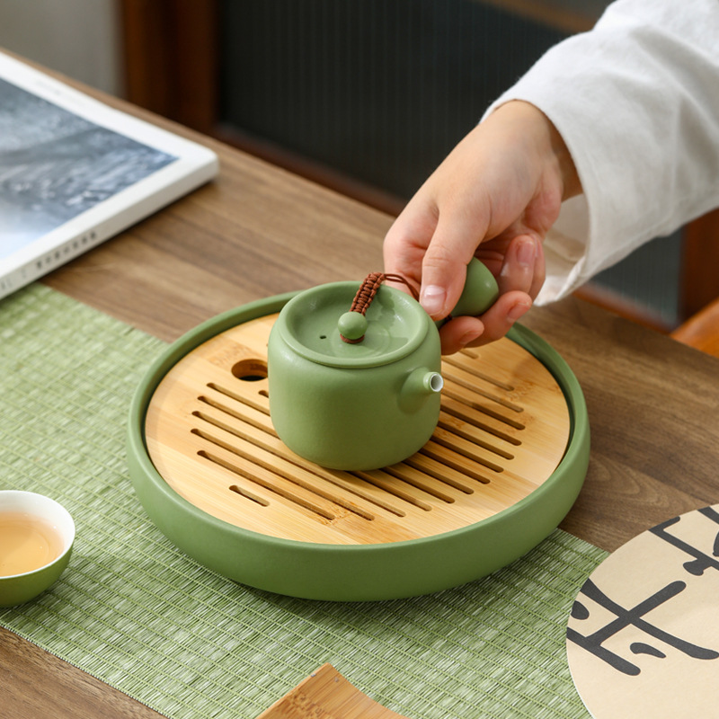 Ấm trà đơn giản hiện đại ấm trà bộ ấm trà ấm trà giữ gìn sức khỏe Trung Quốc gốm cổ điển cao cấp sang trọng văn phòng gia dụng