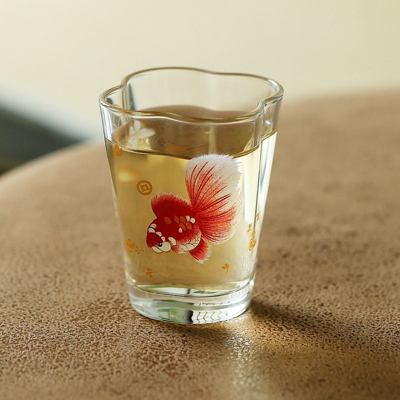 Cốc trà thủy tinh chịu nhiệt được Ứng dụng bằng tay, bộ trà kung fu borosilicate cao, cốc uống trà, cốc chủ gia đình, cốc nếm trà.