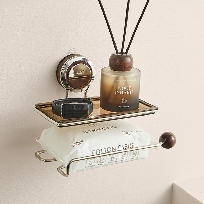 Cốc hút hộp đựng giấy vệ sinh nhà vệ sinh treo tường hộp đựng khăn giấy nhà vệ sinh không đục lỗ giá đựng khăn giấy nhà vệ sinh