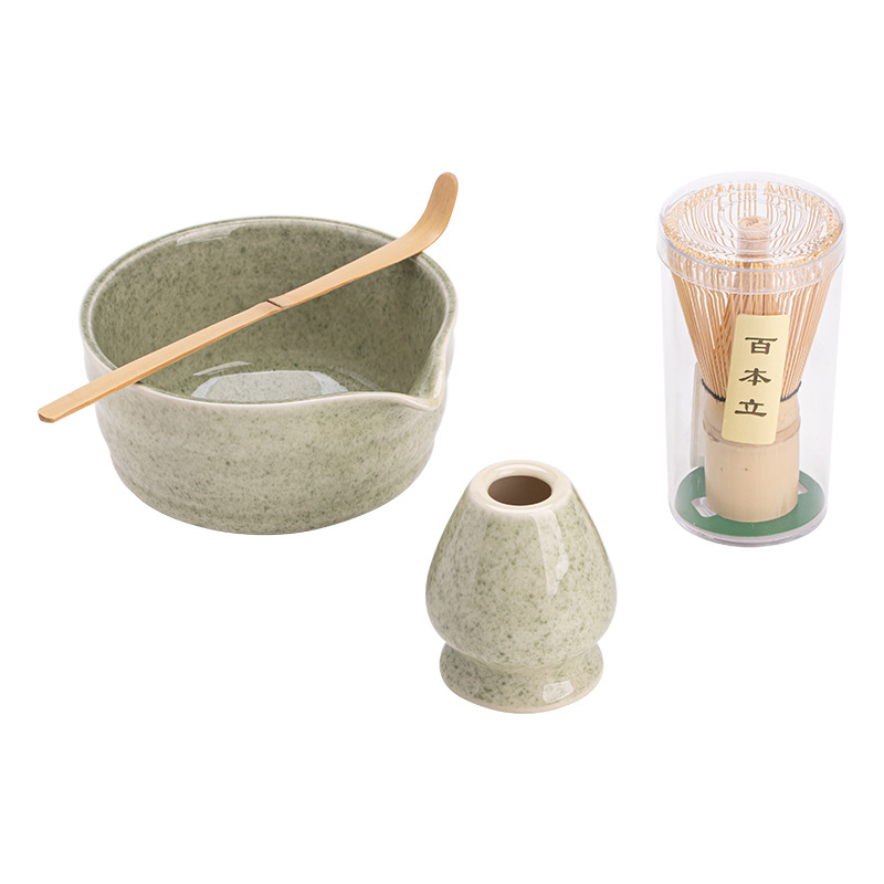 Dụng cụ đặt trà thời Tống cổ điển kiểu Nhật, bình đựng trà, bát matcha Baibenli, phụ kiện trà đạo gia dụng, dụng cụ trà sứ