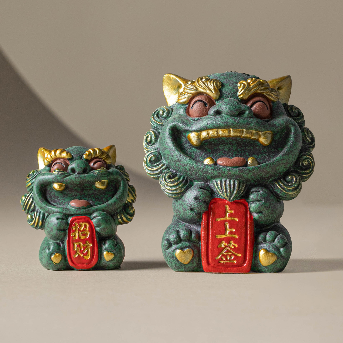 Đá sa thạch xanh sáng tạo may mắn đầu bảng trang trí nội thất lối vào nhà mới Trung Quốc hàng thủ công để bàn trang trí chặn giấy trang trí