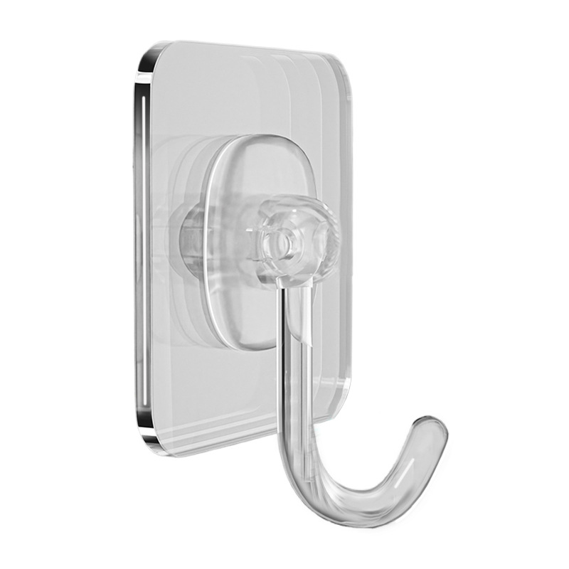 Móc dán tường dính mạnh mẽ, móc treo tường chịu lực trong suốt liền mạch, móc dán, móc không đục lỗ, móc dính dày