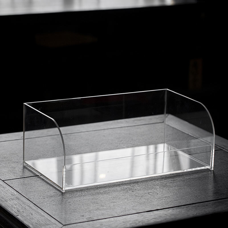 Acrylic nhỏ Bogu giá để bàn ấm trà ấm trà tủ lưu trữ bộ trà giá để đồ trang trí bàn trà