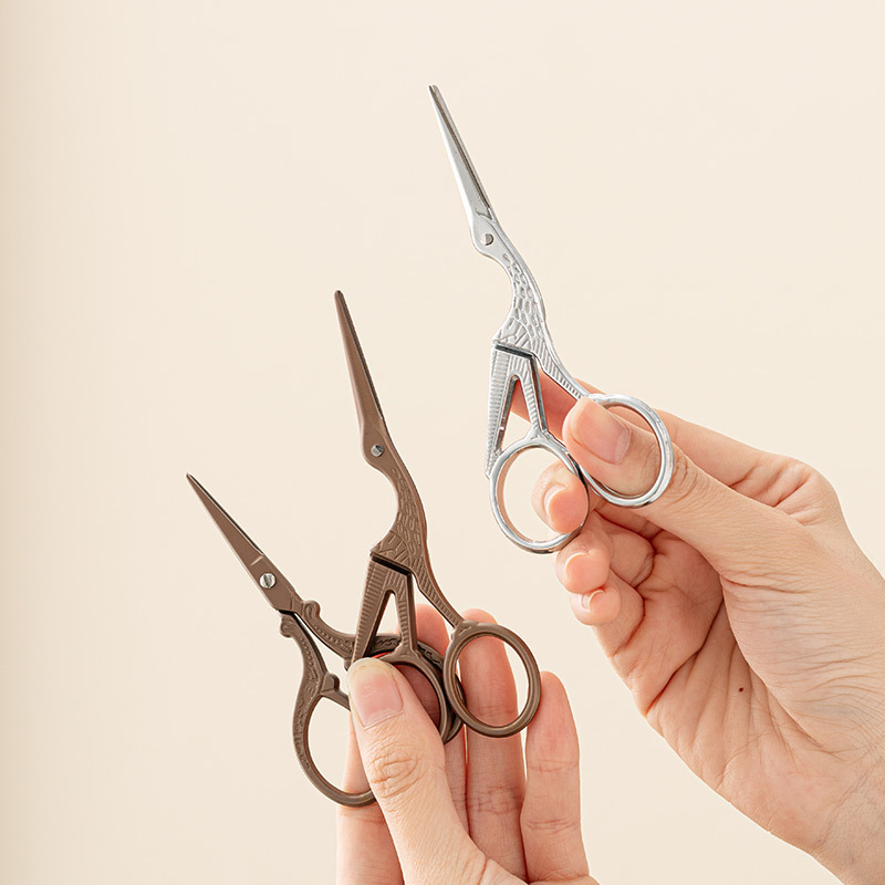 Kéo nhỏ bằng titan, kéo hình hạc, túi trà, túi trà, kéo trà thủ công Cỡ Nhỏ gia dụng, phụ kiện dụng cụ trà đạo trà đạo nghệ thuật trà đạo