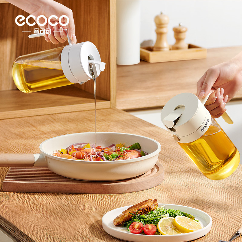 Bình đựng dầu thủy tinh, bình đựng dầu gia dụng nhà bếp, bình đựng dầu dung tích lớn, bình đựng dầu, bình đựng nước tương, bình đựng dầu chống rò rỉ