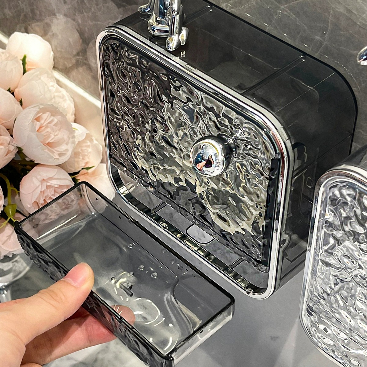 Hộp đựng xà phòng Kiểu Nhật Hộp đựng xà phòng không đục lỗ Hộp đựng xà phòng Kiểu treo tường 2023 gia dụng kiểu mới giá để xà phòng đựng ráo nước