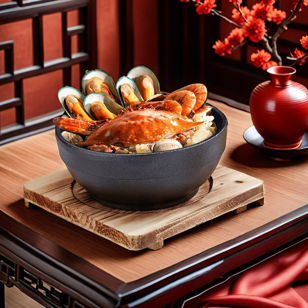 Đĩa nướng tròn hình vuông dày, Đĩa nướng, đĩa gang nướng thương mại, Đĩa nướng Bít Tết Chống dính, đĩa chiên đồ ăn phương Tây gia dụng