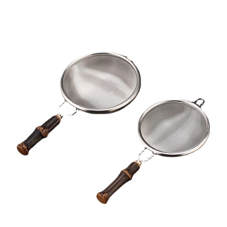 Lọc trà 304 lọc trà bằng thép không gỉ Phụ Kiện Bộ trà Kung Fu pha trà lọc lưới lọc trà có giá đỡ