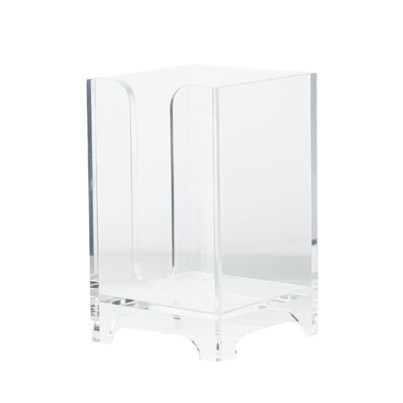 Bán buôn giỏ đựng tách trà Acrylic, lồng đựng trà, phụ kiện trà đạo, ống đựng cốc, Bộ trà trong suốt, ống đựng trong suốt