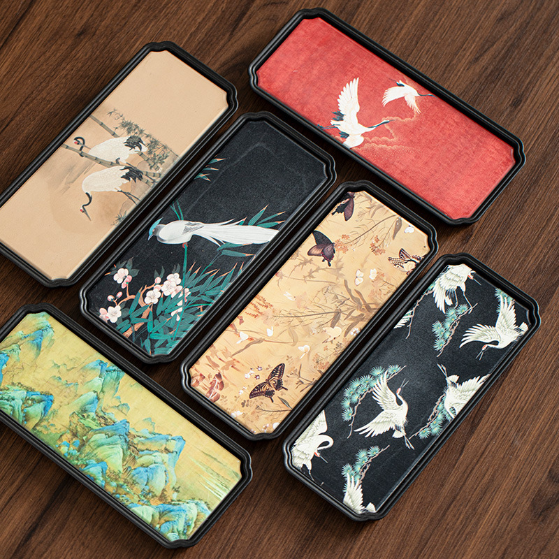 Bán buôn một chiếc khay trà thấm nước kiểu Trung Quốc khay đựng thủy triều quốc gia khay làm khô gốm sứ gia dụng loại nhỏ sáng tạo nhanh khô