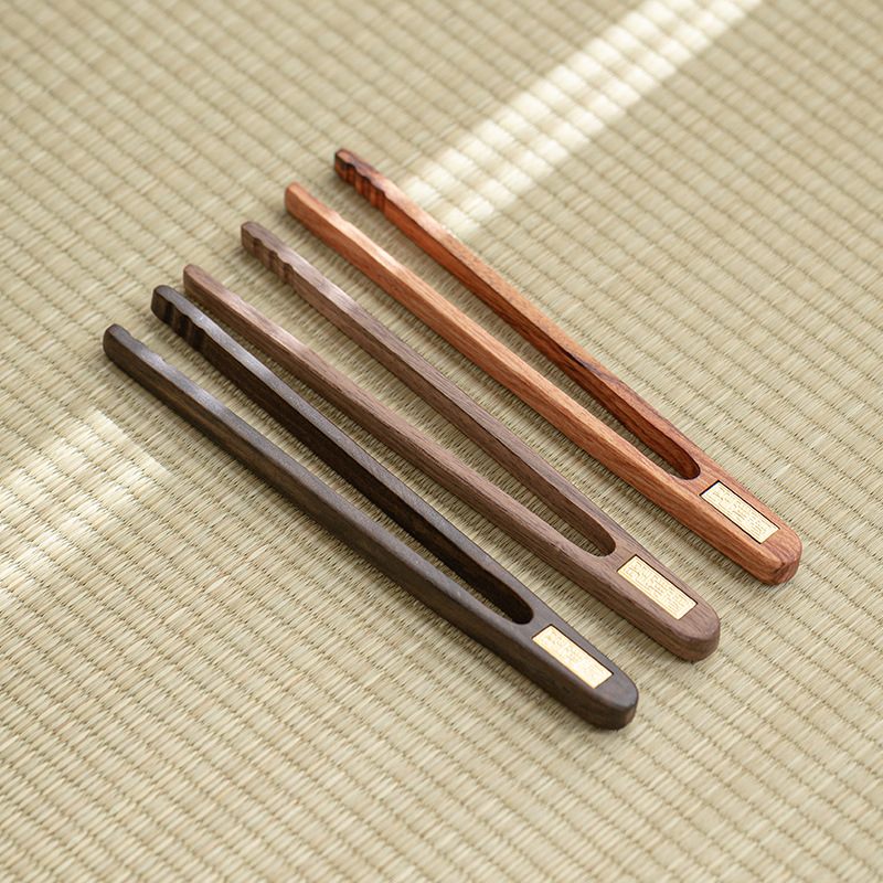 Bán buôn phụ kiện bộ trà kungfu kẹp trà gỗ nguyên khối kẹp kẹp trà kẹp trà kẹp trà