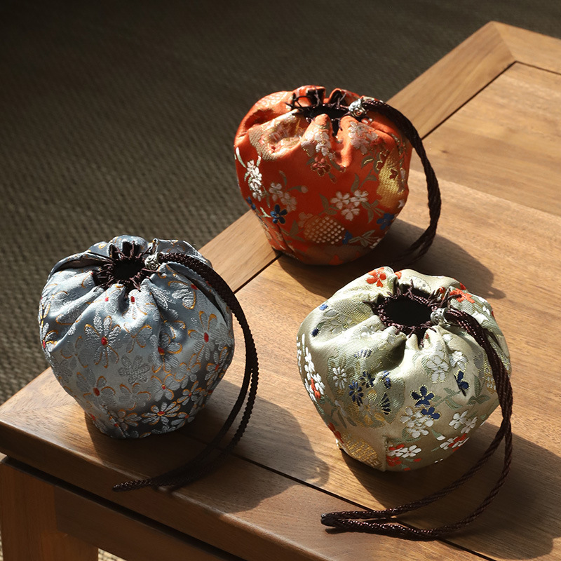 Bán buôn tách trà túi đựng đồ cá nhân cốc đơn túi đựng cốc cốc chủ nhân dụng cụ trà Kung Fu Túi xách tay phụ kiện trà đạo