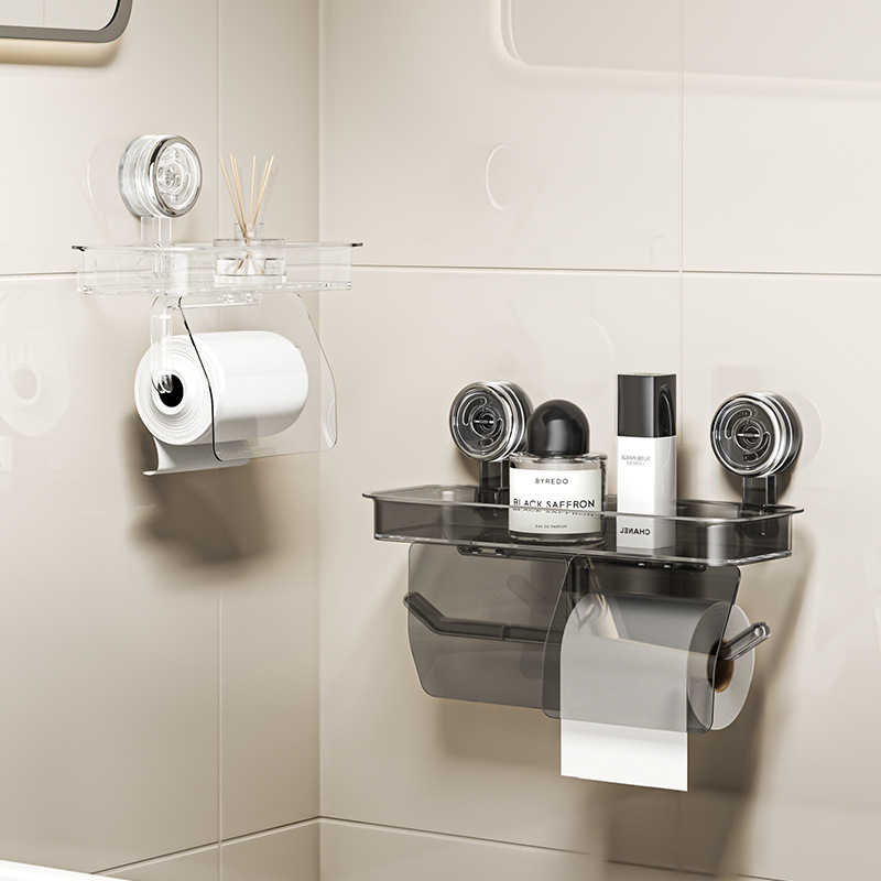 Khay hút khay đựng giấy vệ sinh treo tường không đục lỗ khay đựng giấy vệ sinh chống thấm hộp đựng khăn giấy vệ sinh phòng tắm