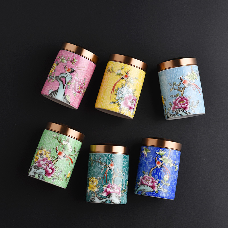 Bình trà, bình trà nhỏ, bình đựng trà bằng gốm sứ cầm tay, bán buôn bao bì trà Pu'er