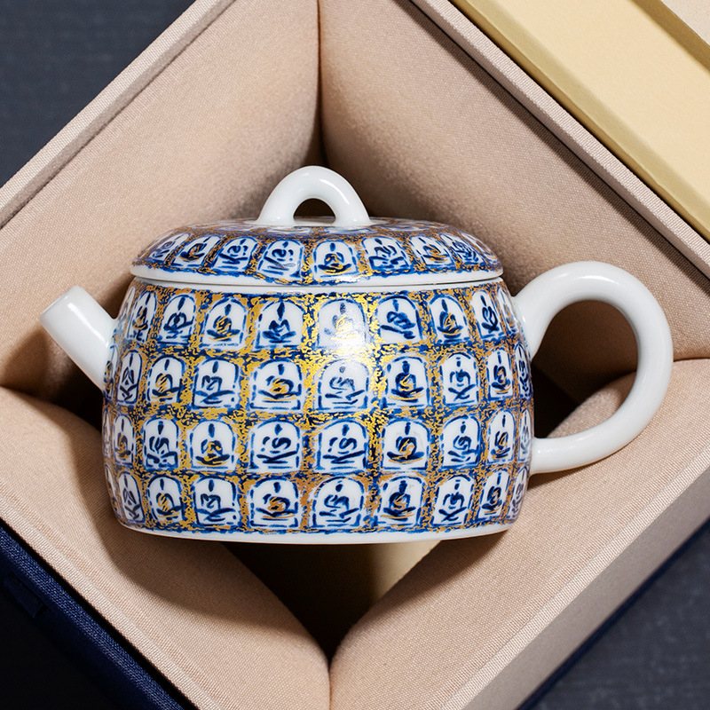 Ấm trà men soda Trung Quốc retro văn phòng nhà ấm trà gốm văn phòng một người trà kung fu nồi đơn