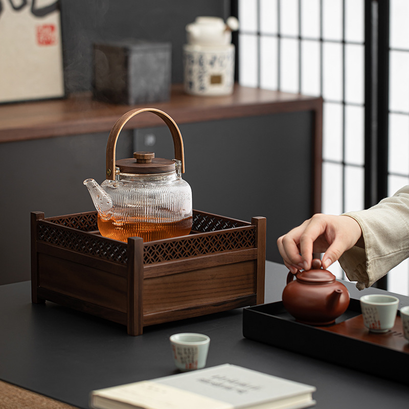 Ấm đun trà Da'antang, dụng cụ pha trà, ấm pha trà thủy tinh dày, bếp pha trà gia dụng, bếp gốm điện, bếp pha trà