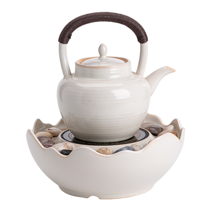 Lò nung gốm điện tráng men Soda Bộ trà bếp lò nướng ấm đun nấu khô gia dụng ấm đun nước ấm sức khỏe