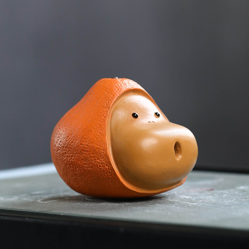 Đồ trang trí trà tử sa, đồ trang trí Trà Trái Cây thủ công, bàn trà đạo dễ thương, phụ kiện trà đạo dễ thương