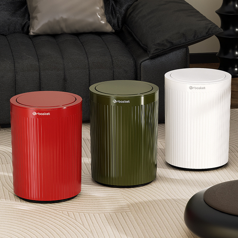 Thùng rác gia dụng kiểu mới nhà bếp giá trị cao phòng khách phòng ngủ nhà vệ sinh lớn phong cách retro sáng tạo giỏ đựng dung tích lớn