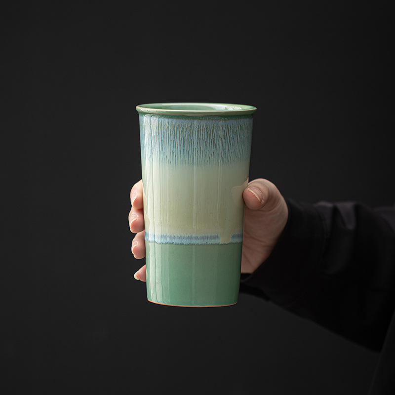 Cốc cola gốm tráng men cho văn phòng tại nhà cốc uống nước dung tích lớn cốc trà cốc sữa cốc đơn cá nhân