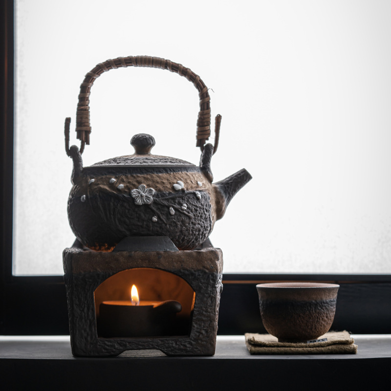 Bán buôn ấm trà gốm thô ấm ấm trà Đế ấm trà ấm trà gốm sứ ấm trà Phụ Kiện Bộ trà Kung Fu nến sưởi ấm cách nhiệt