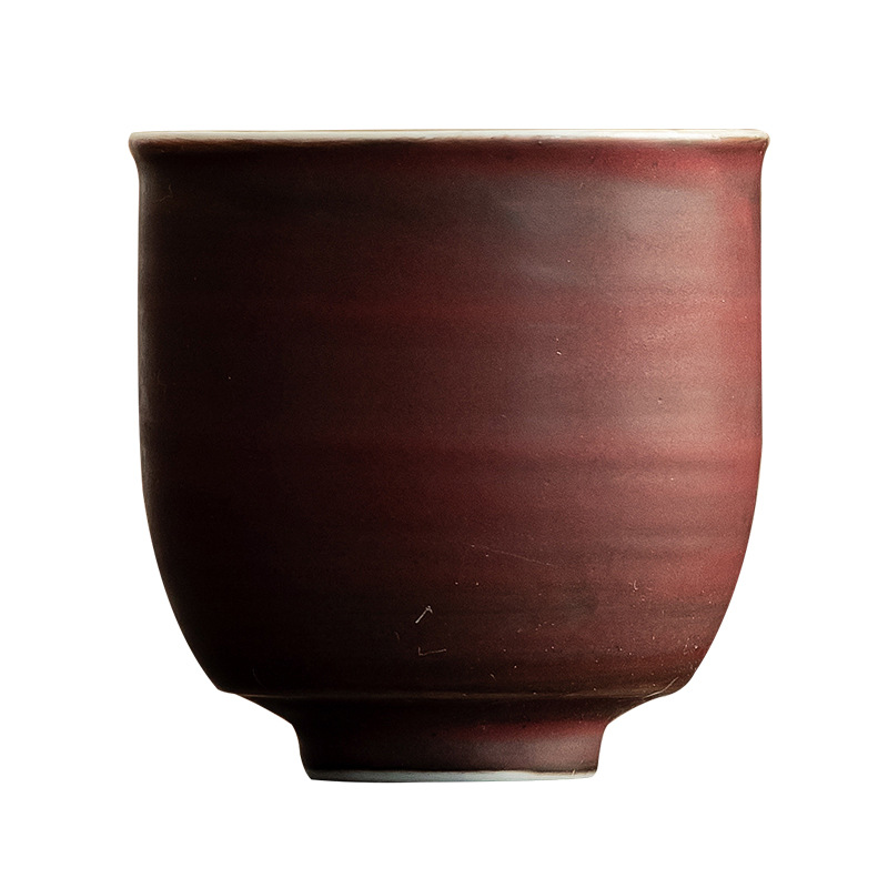 Cốc trà hồng trích dẫn cốc trà gốm cốc uống trà kiểu Trung Quốc cốc nhỏ cốc gia chủ cốc đơn bộ trà Kung Fu cốc trà