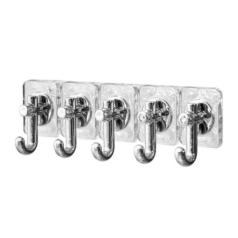 Móc treo mini chống dính chịu lực mạnh tường cửa liền mạch móc treo sau Móc treo chìa khóa nhà bếp phòng tắm móc dính sáng tạo